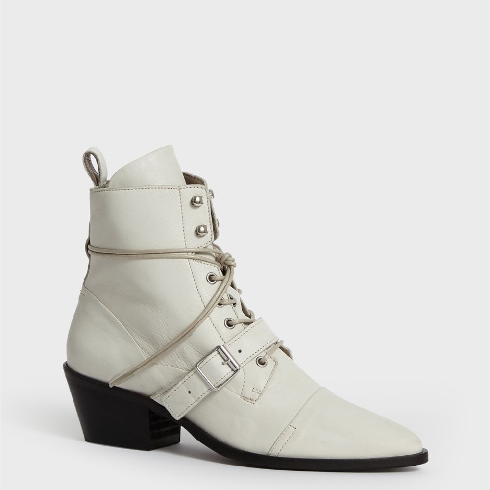 All Saints Women’s Katy Ankle Boots White 37